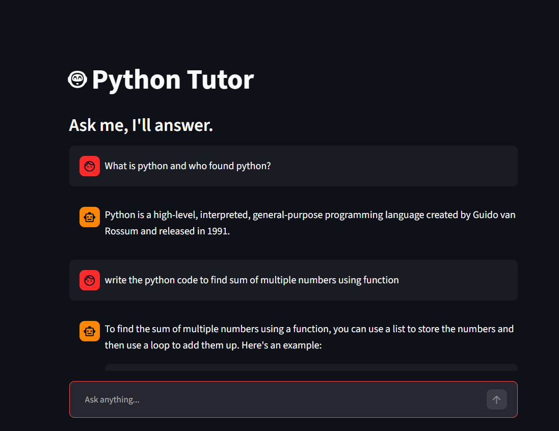 Python Tutor - Self-Healing RAG Chatbot